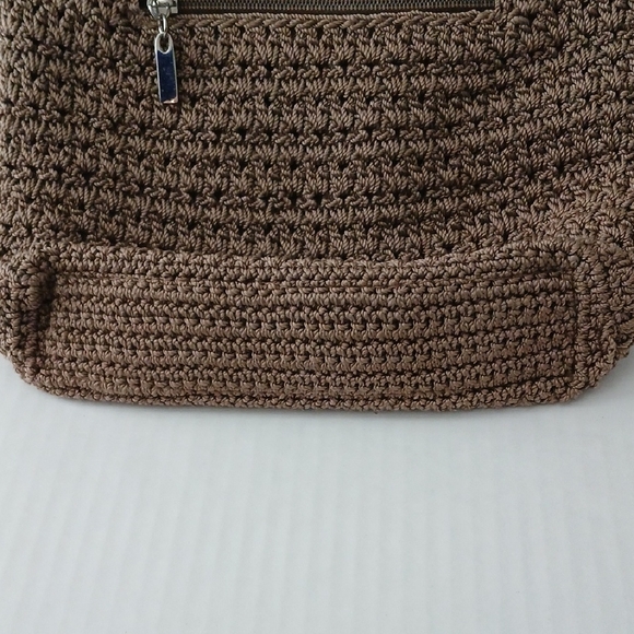 The SAK Brown Crochet Shoulder Bag - Picture 2 of 9